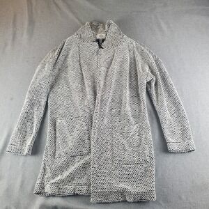 Marine Layer Open Cardigan Womens Medium Gray Knitted Long Coat Pocket Casual